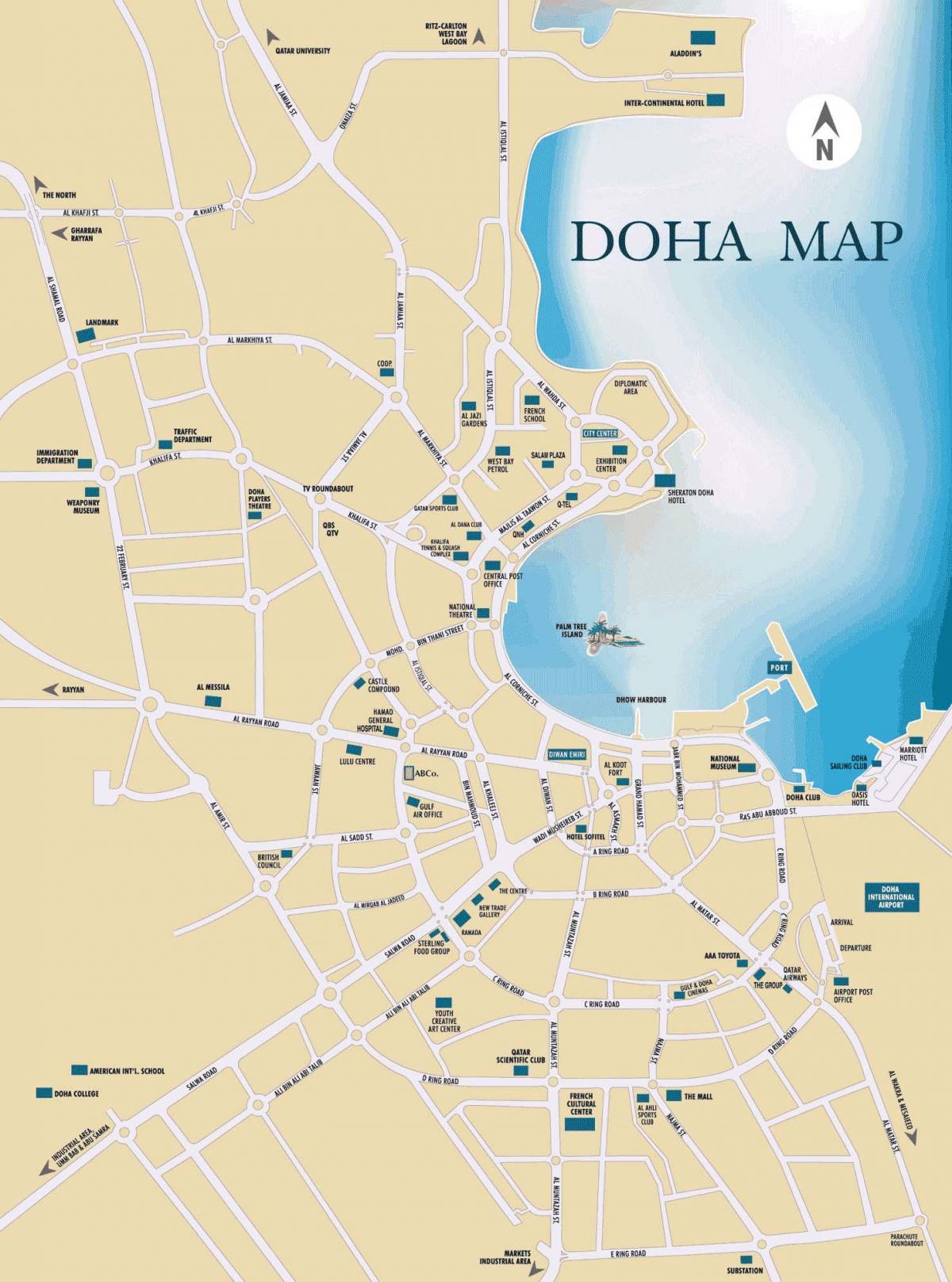 Mapa ng doha qatar