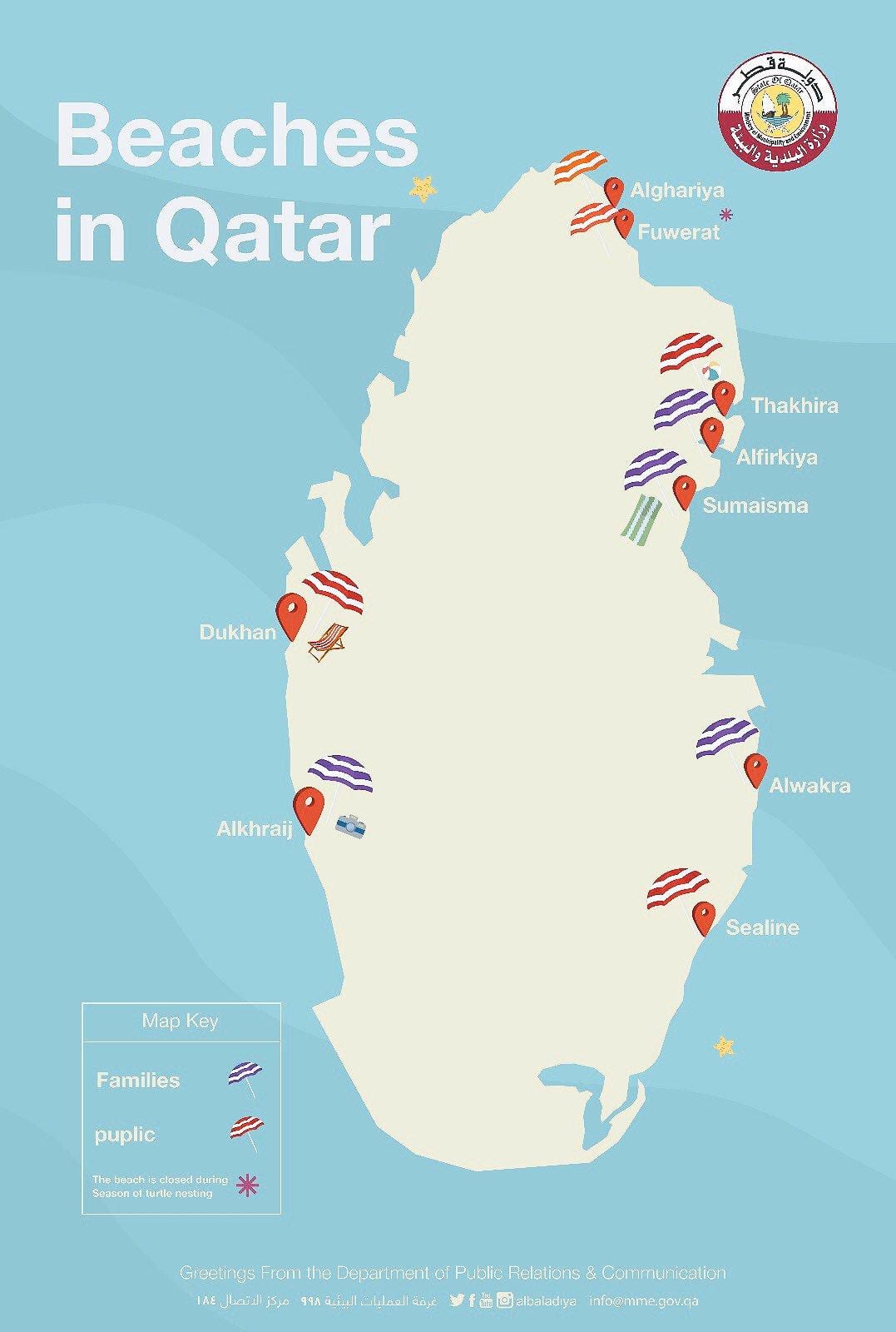 linya ng baybayin beach resort qatar mapa ng lokasyon