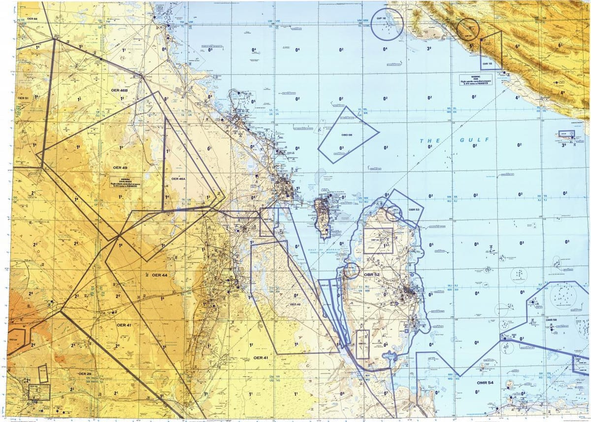 Mapa ng qatar lugar