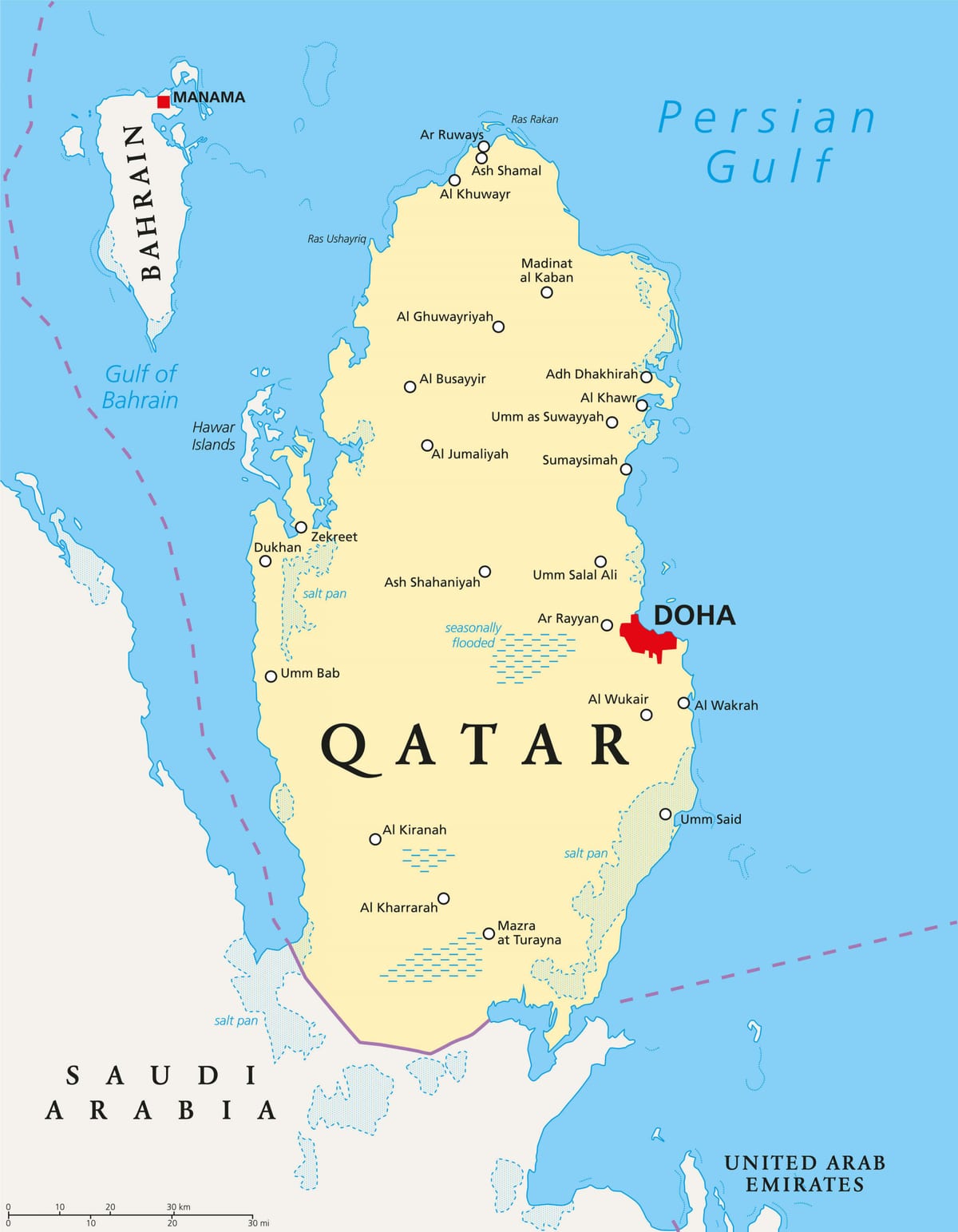 Mapa ng qatar larawan