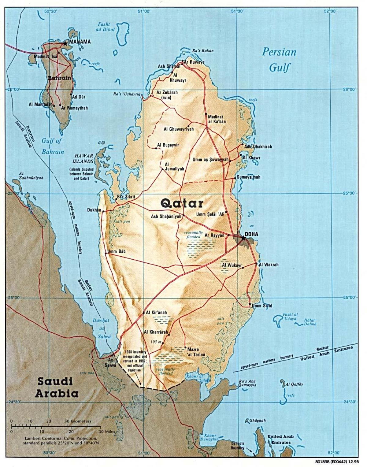 qatar buong mapa