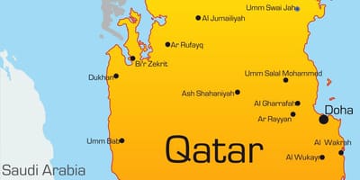 Mapa ng kabisera ng qatar 
