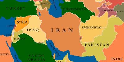 Mapa ng doha qatar sa middle east