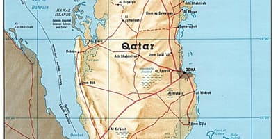 Bagong pang-industriya na lugar sa qatar mapa