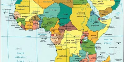 Mapa ng qatar africa 