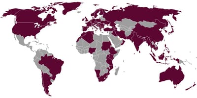 Qatar airlines destinasyon mapa