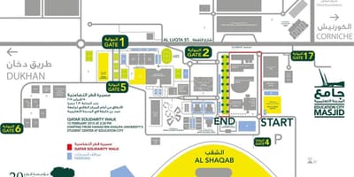 Mapa ng qatar foundation