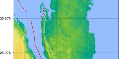 Mapa ng qatar heograpiya