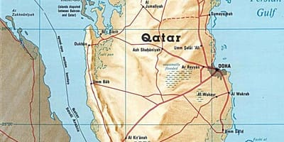 Mapa ng qatar islands 