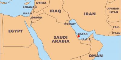 Mapa ng mundo qatar lokasyon