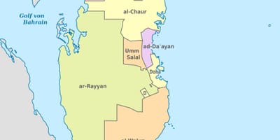 Mapa ng qatar vector
